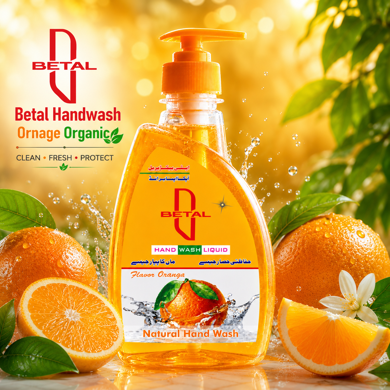 BETAL Hand Wash Orange (Organic) 370ML